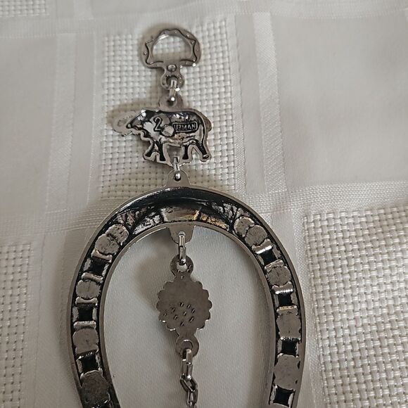 Hanging Horseshoe Medium Royal Blue/ Silver - Picture 11 of 16